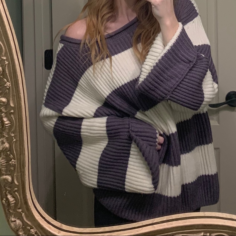 Oversized Stripe Sweater